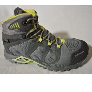 Mammut Womens Comfort Mid GTX SURROUND Hiking Boots, Size 7, Fern Graphite
